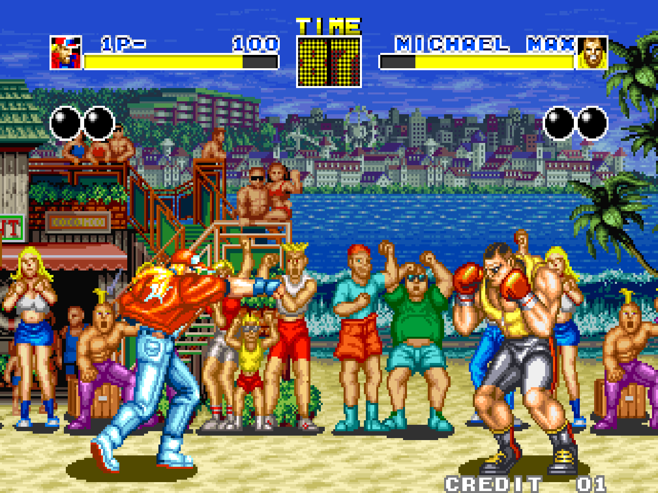 Screenshot of Fatal Fury (Neo Geo, 1991) - MobyGames