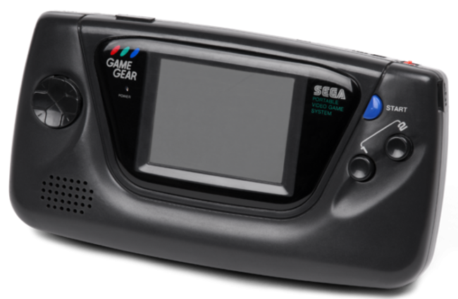 The Sega Game Gear handheld.