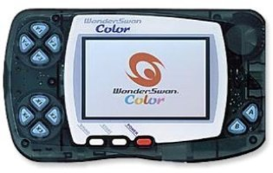 The Bandai WonderSwan Color portable handheld console.