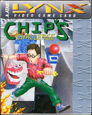 Front cover for Chip's Challenge for the Atari Lynx.