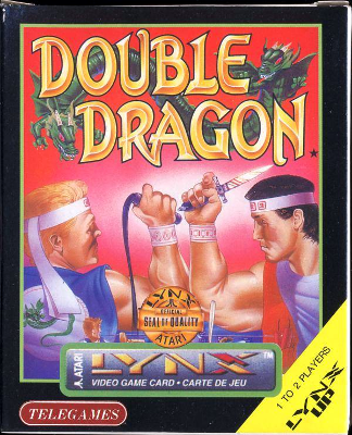 Front cover for Double Dragon for the Atari Lynx.