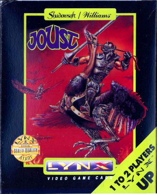 Front cover for Joust for the Atari Lynx.