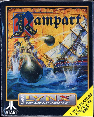 Front cover for Rampart for the Atari Lynx.