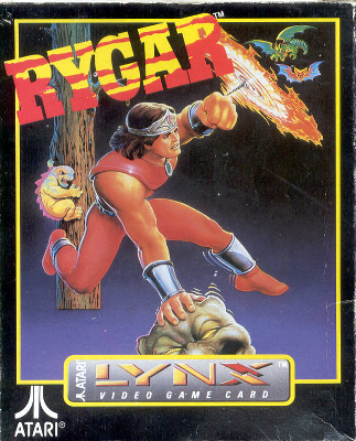 Front cover for Rygar for the Atari Lynx.