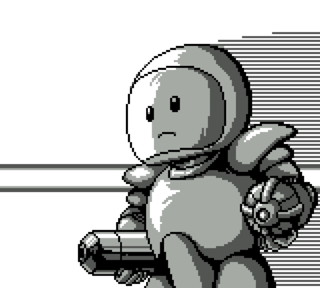 The main character as depicted in the opening sequence in Blaster Master Boy.