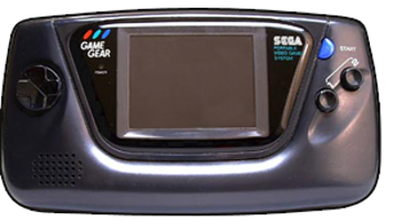 The Sega Game Gear handheld console.