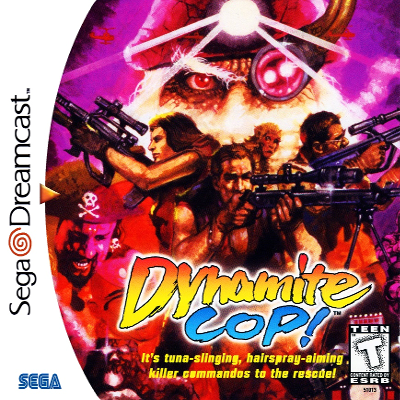 Front cover for Dynamite Cop! on the Sega Dreamcast.