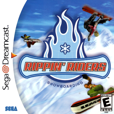 Front cover for Rippin Riders Snowboarding for the Sega Dreamcast.