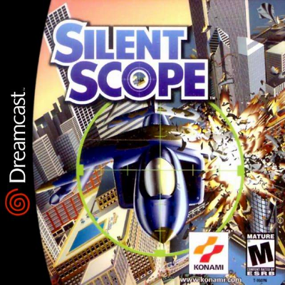Front cover for Silent Scope on the Sega Dreamcast.