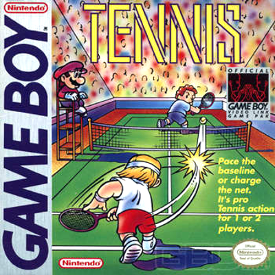 Front cover for Tennis for the Nintendo Game Boy.