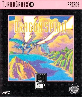 Front cover for Dragon Spirit for the Turbografx-16.