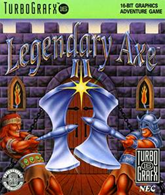 Front cover for Legendary Axe II for the Turbografx-16.