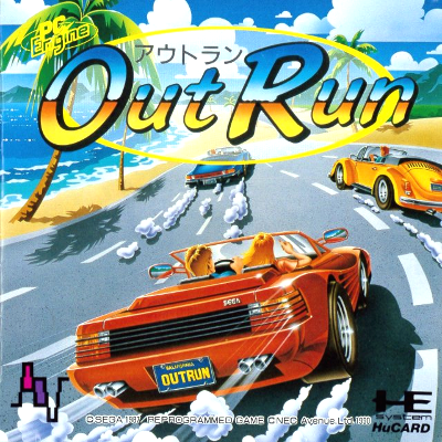 Front cover for OutRun for the NEC PC-Engine.